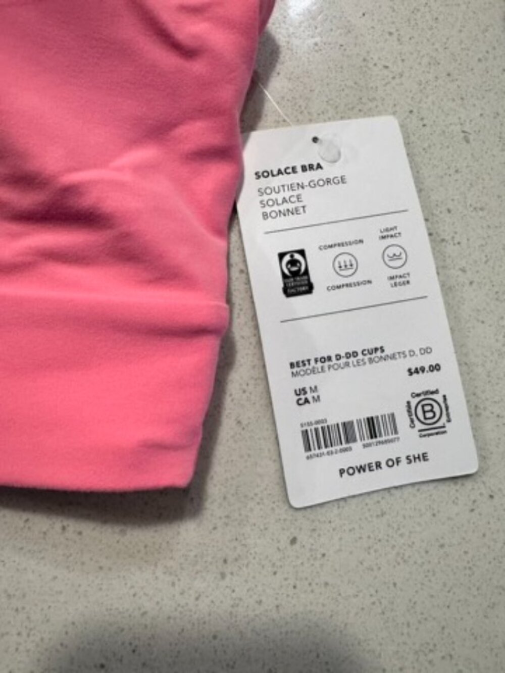 NWT ATHLETA Solace Bra size medium D-DD cup - Picture 2 of 3
